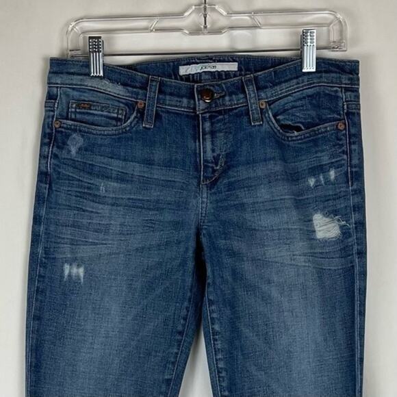 Joe’s Jeans Low Rise Rocker Fit Boho Distressed Flare Jeans - Picture 2 of 11